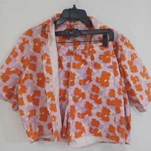 Zara Top and Skirt Retro Set